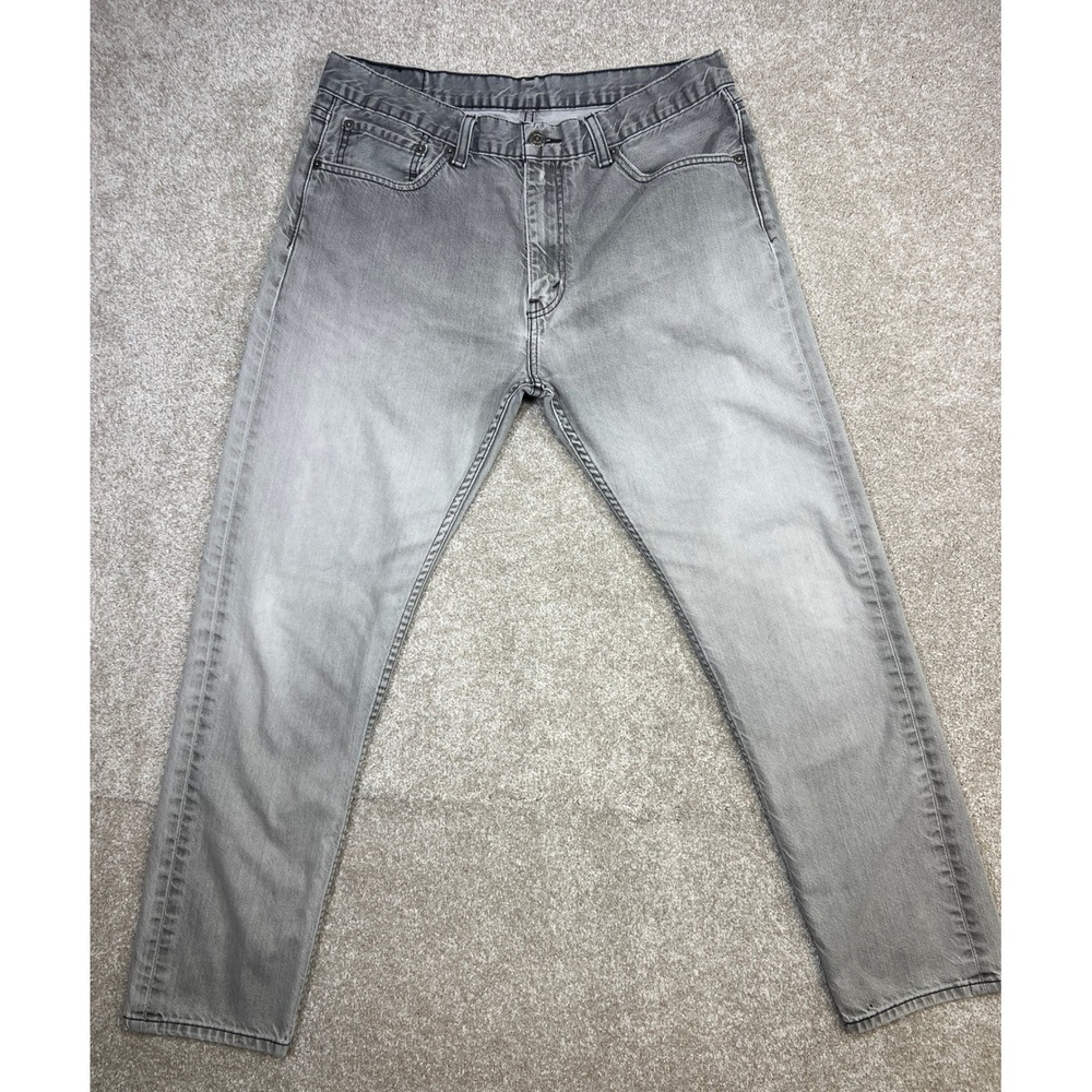 Levi's 508 Regular Taper Jeans‎ Men's Grey Wash Denim Size 36x32